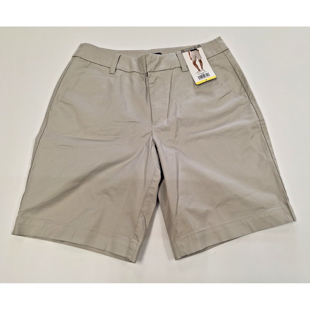 Matty M Womens Chino Shorts Beige Gray Size Small MB1048-131US New